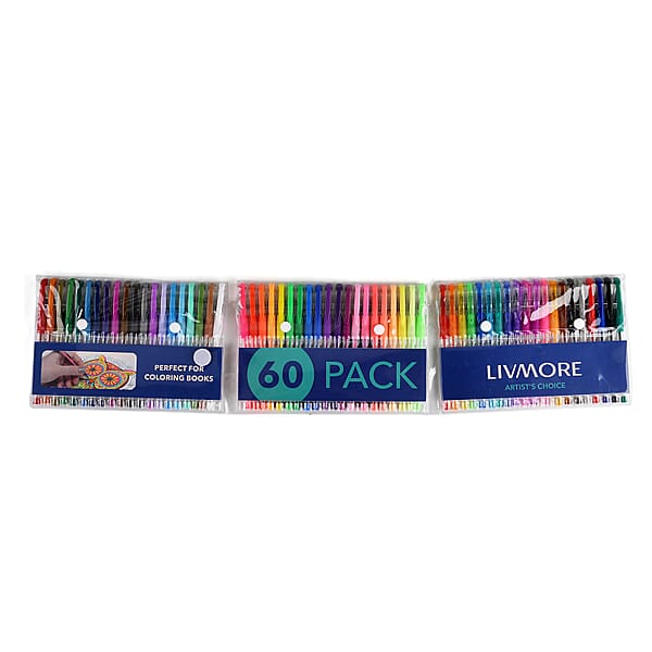Livmore Set Of 60pcs Colorful Artists Pens