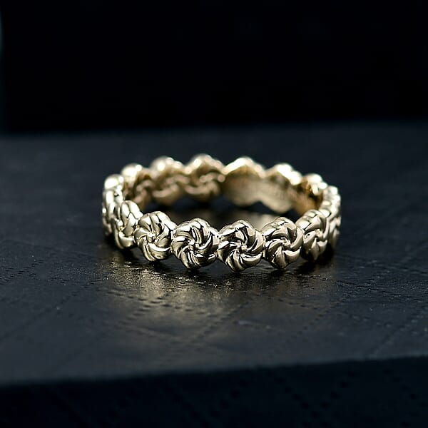 Luxoro Floral Band Ring In 10K Yellow Gold
