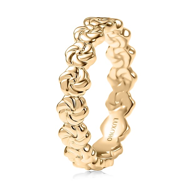Luxoro Floral Band Ring In 10K Yellow Gold