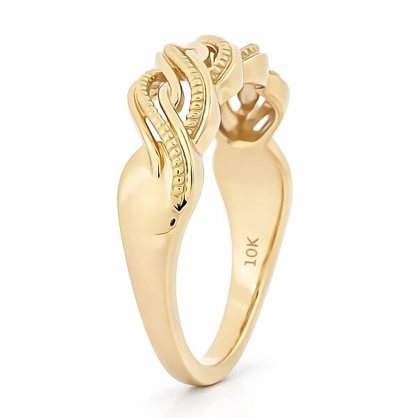 Luxoro Love Knot Ring In 10K Yellow Gold
