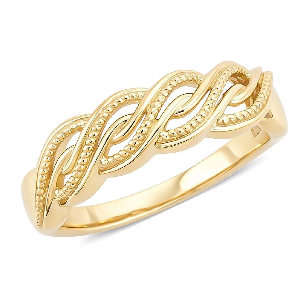 Luxoro Love Knot Ring in 10K Yellow Gold
