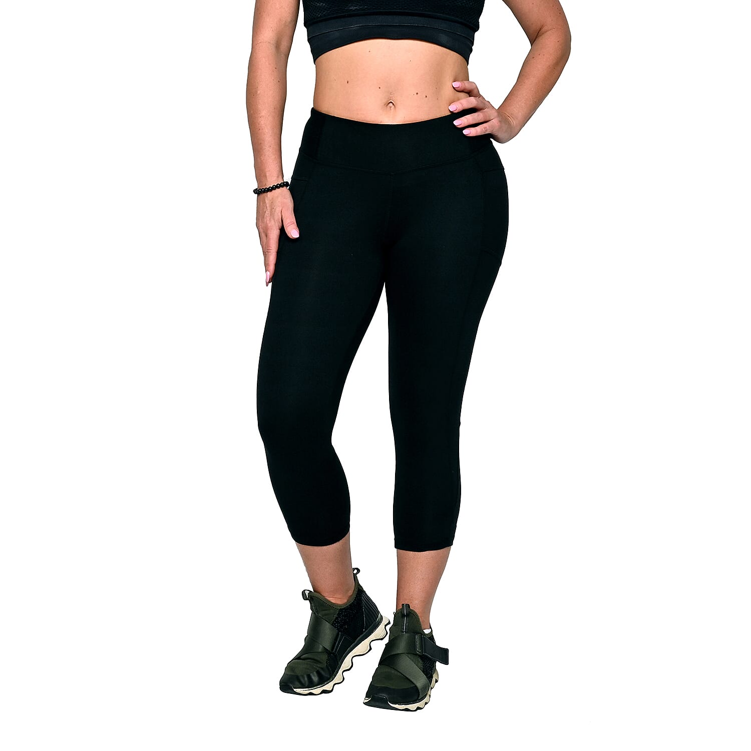 MARIKA Black Capri Leggings - S