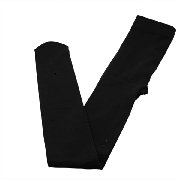 Mossimo Black Fleece Lined Footed Tights - S
