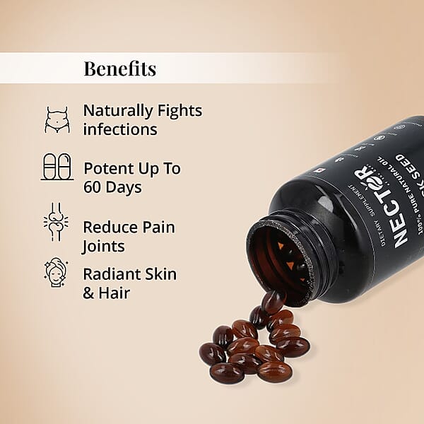 Nector Black Seed Oil Capsules (120 /Bottle)