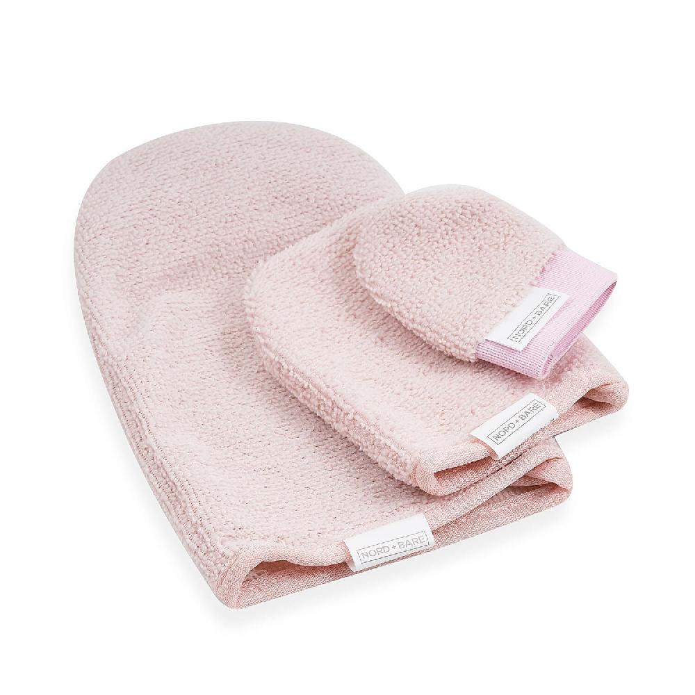 Nord + Bare 3 Pieces Cleansing Mitts- Pink