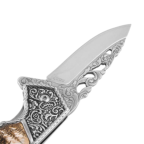 RITE EDGE Deer Folding Knife With Gift Box