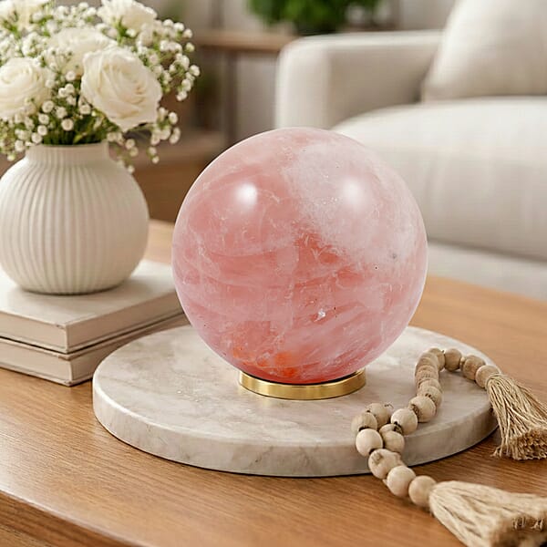 Rose Quartz Sphere (Ball) -Large 3001ctw