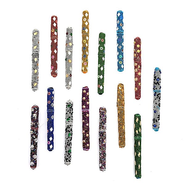 Set Of 15 Multi Color Beaded Pen