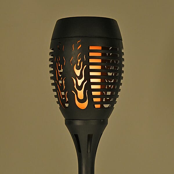 Set Of 8pc Solar Dancing Flame Torch Light