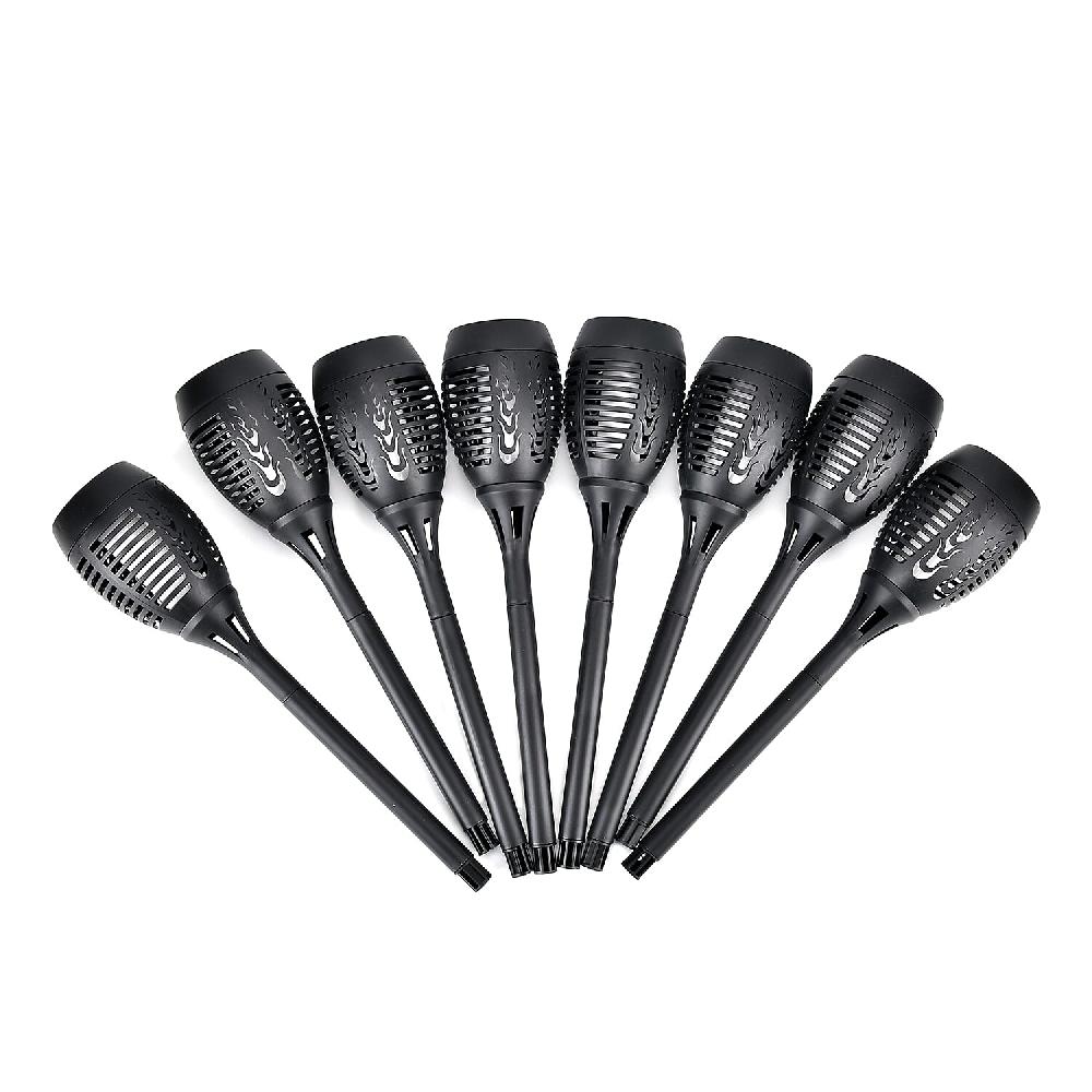Set of 8pc Solar Dancing Flame Torch Light