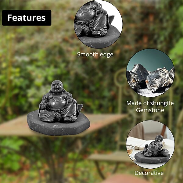 Shungite Hotei Laughing Buddha