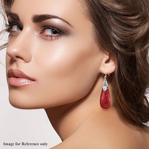 Sponge Coral Earrings In Sterling Silver