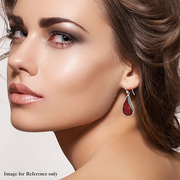 Sponge Coral Earrings In Sterling Silver