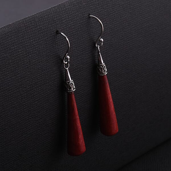 Sponge Coral Earrings In Sterling Silver