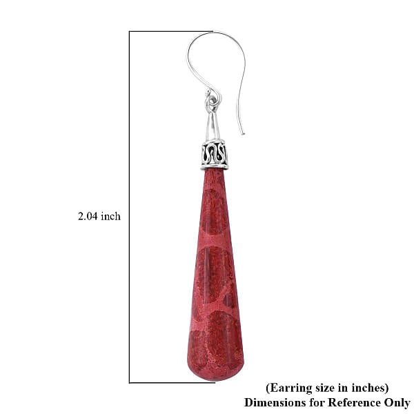 Sponge Coral Earrings In Sterling Silver