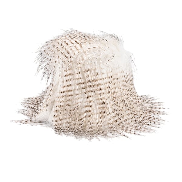 Tamsy Beige Faux Fur Bucket Hat
