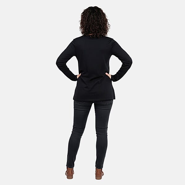 Tamsy Onyx Button Top - S