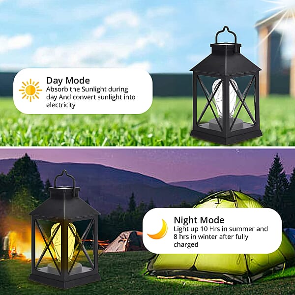 White LED String Lights Solar Lantern