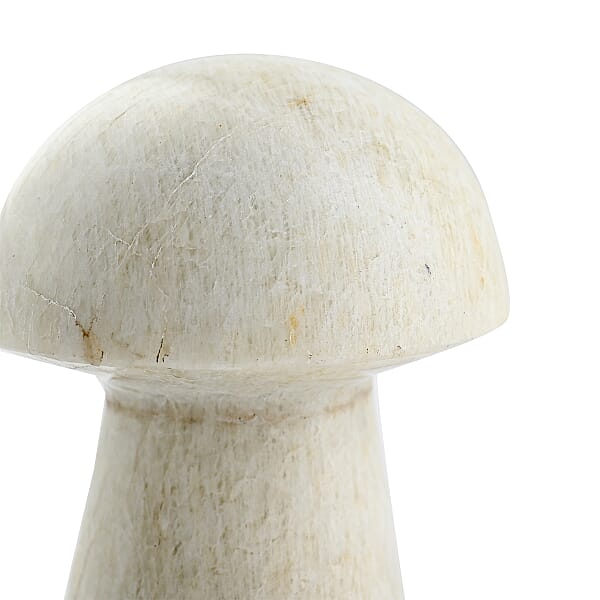 White Moonstone Mushroom -M Approx 360ctw