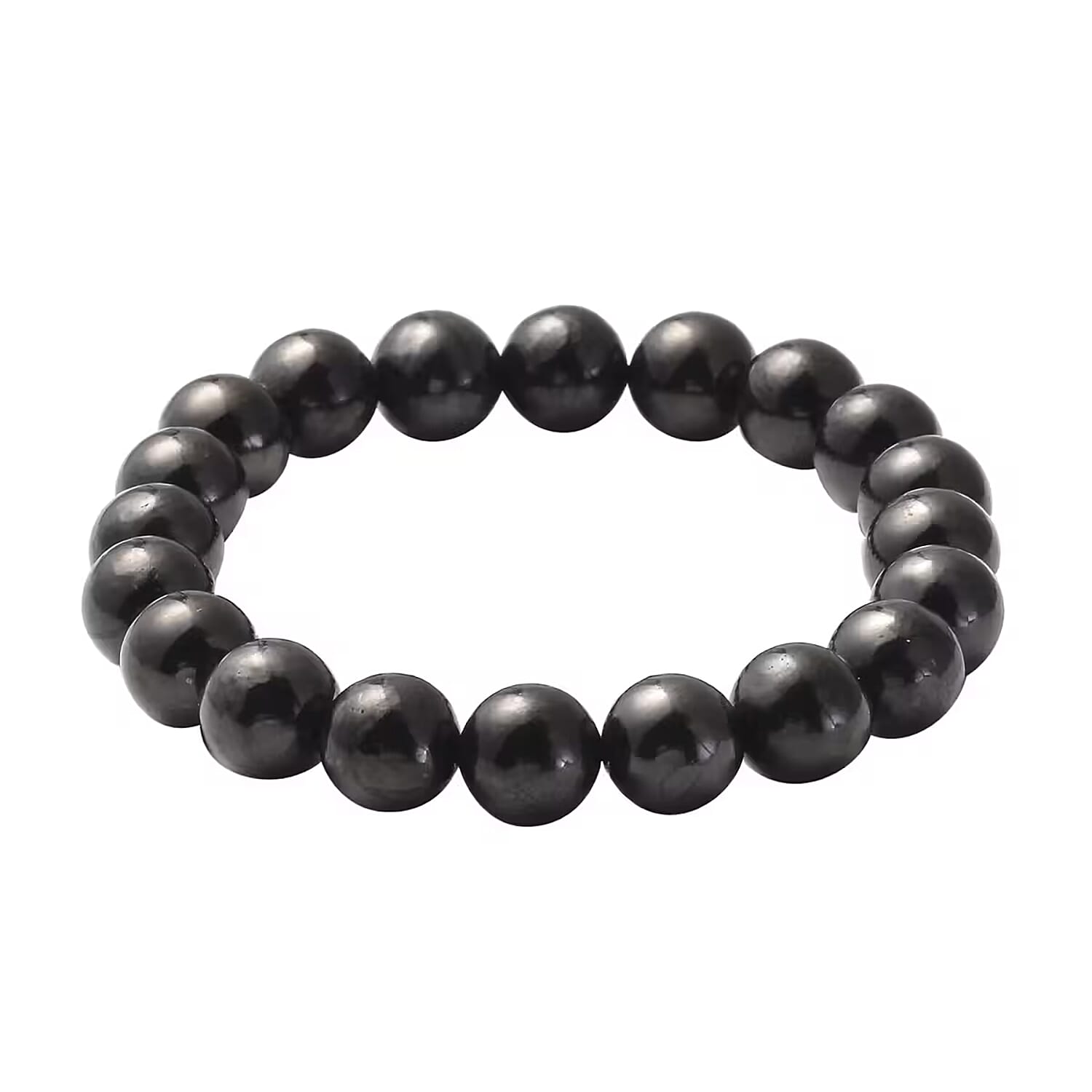 Shungite Beaded Stretch Bracelet 128.00 Ctw
