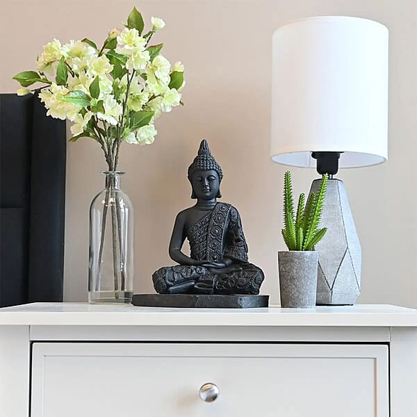 Shungite Buddha Figurine -L 8 Approx. 6980 Ctw