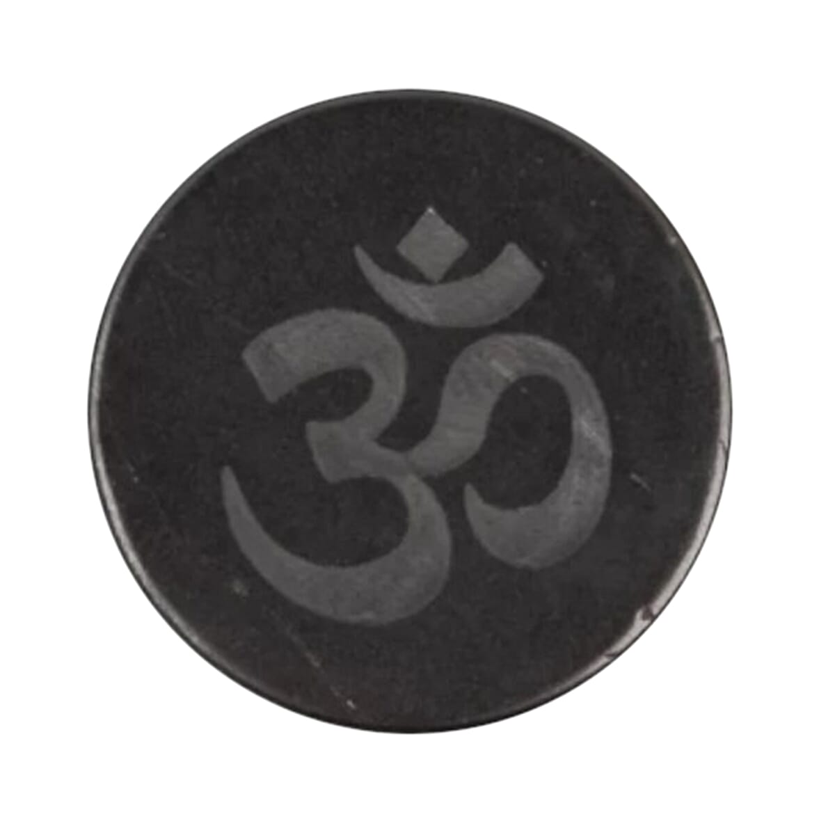 Shungite OM Round Tile 100mm (Approx 925 Ctw)