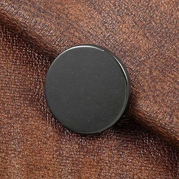 Shungite Plain Round Cellphone Mini Tile 1 Approx. 25ctw