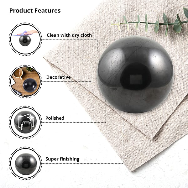 Shungite Sphere Home Décor Figurine 200 MM Approx. 53070.00 Ctw