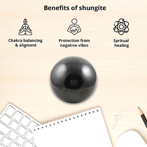 Shungite Sphere Home Décor Figurine 200 MM Approx. 53070.00 Ctw