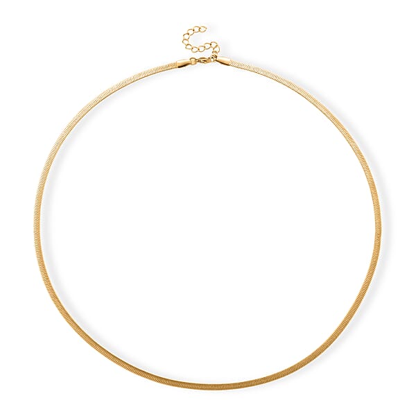 Snake Chain Necklace In ION Plated YG Stainless Steel (24-26 Inches)