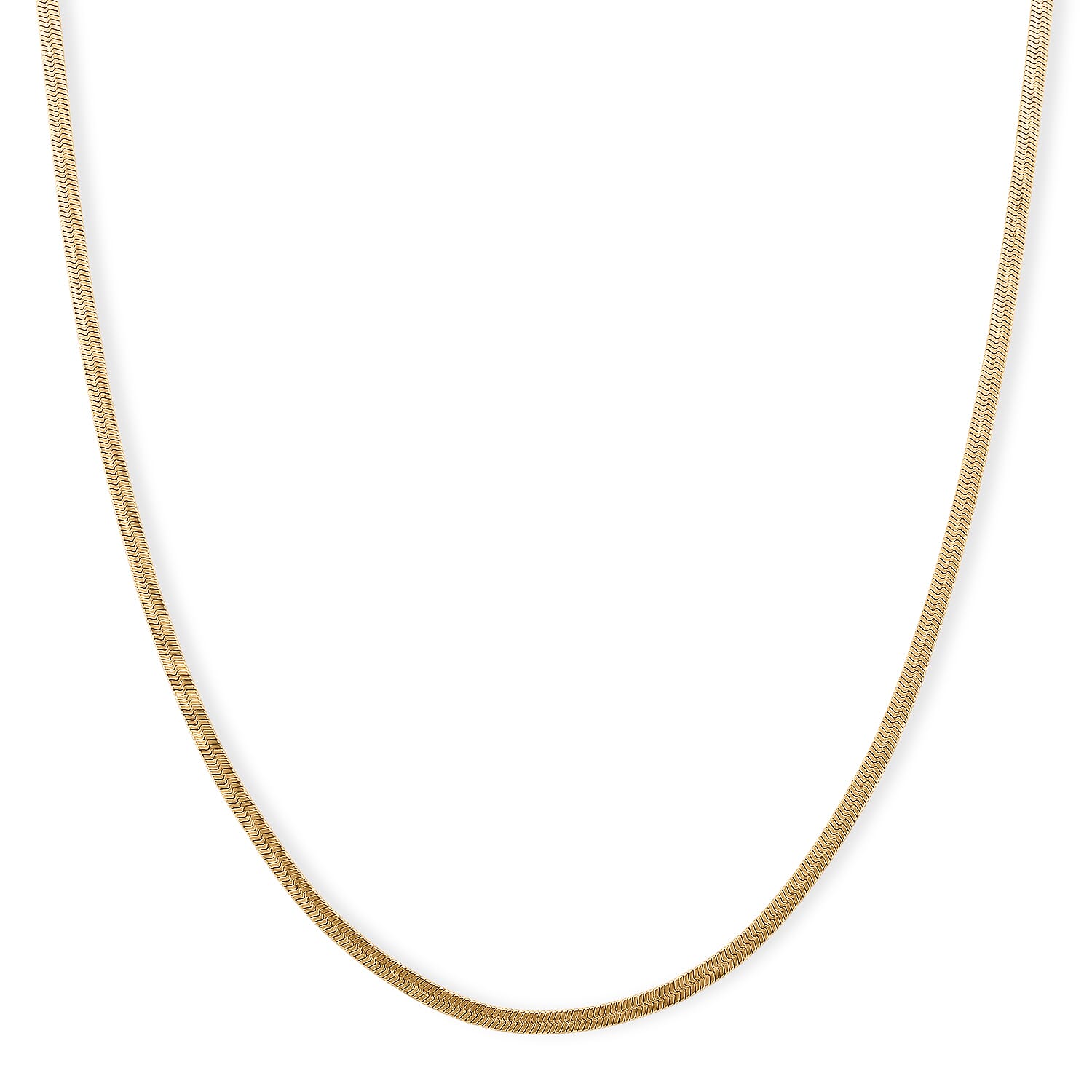 Snake Chain Necklace in ION Plated YG Stainless Steel (24-26 Inches)