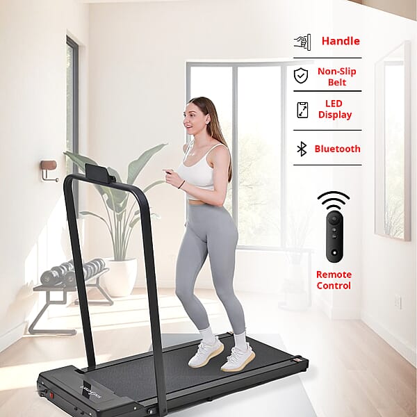Soulsmart LED Non Slip Treadmill With Handle & Bluetooth Connection - Black