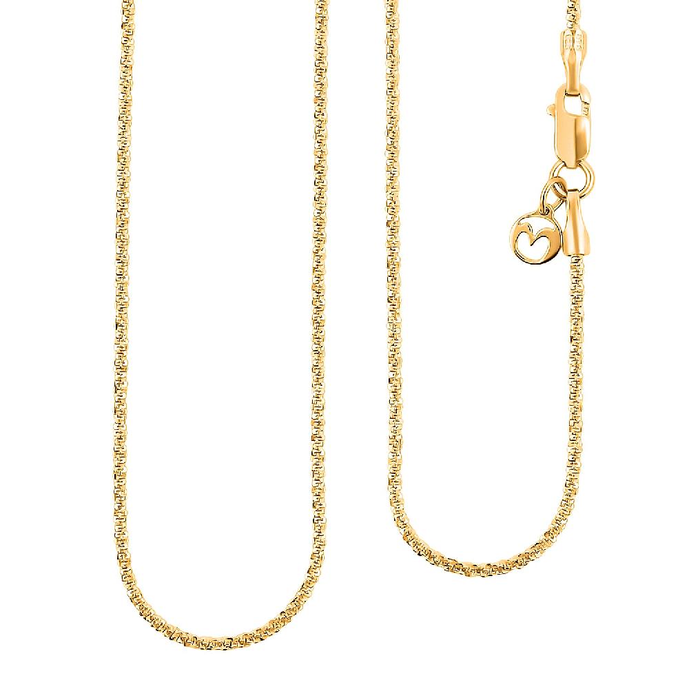 Spark Chain Necklace in 14K YG Over Sterling Silver 2.8 Grams 18 Inches