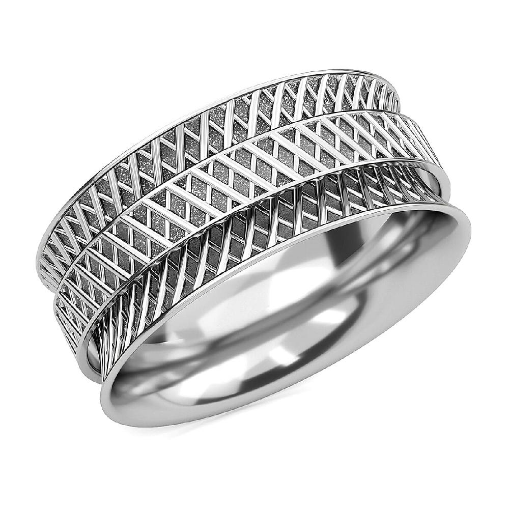 Sterling Silver Fancy Ring Anxiety Ring for Women Fidget Rings for Anxiety for Women Promise Rings 5 Grams