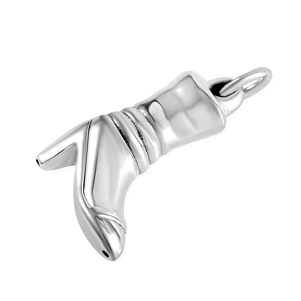 Sterling Silver High Heels Pendant Without Chain 3 Grams