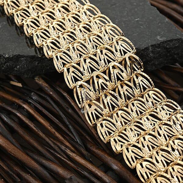 Stravaganza Italian 14K Yellow Gold Bracelet (7.50 In) 20.43 Grams