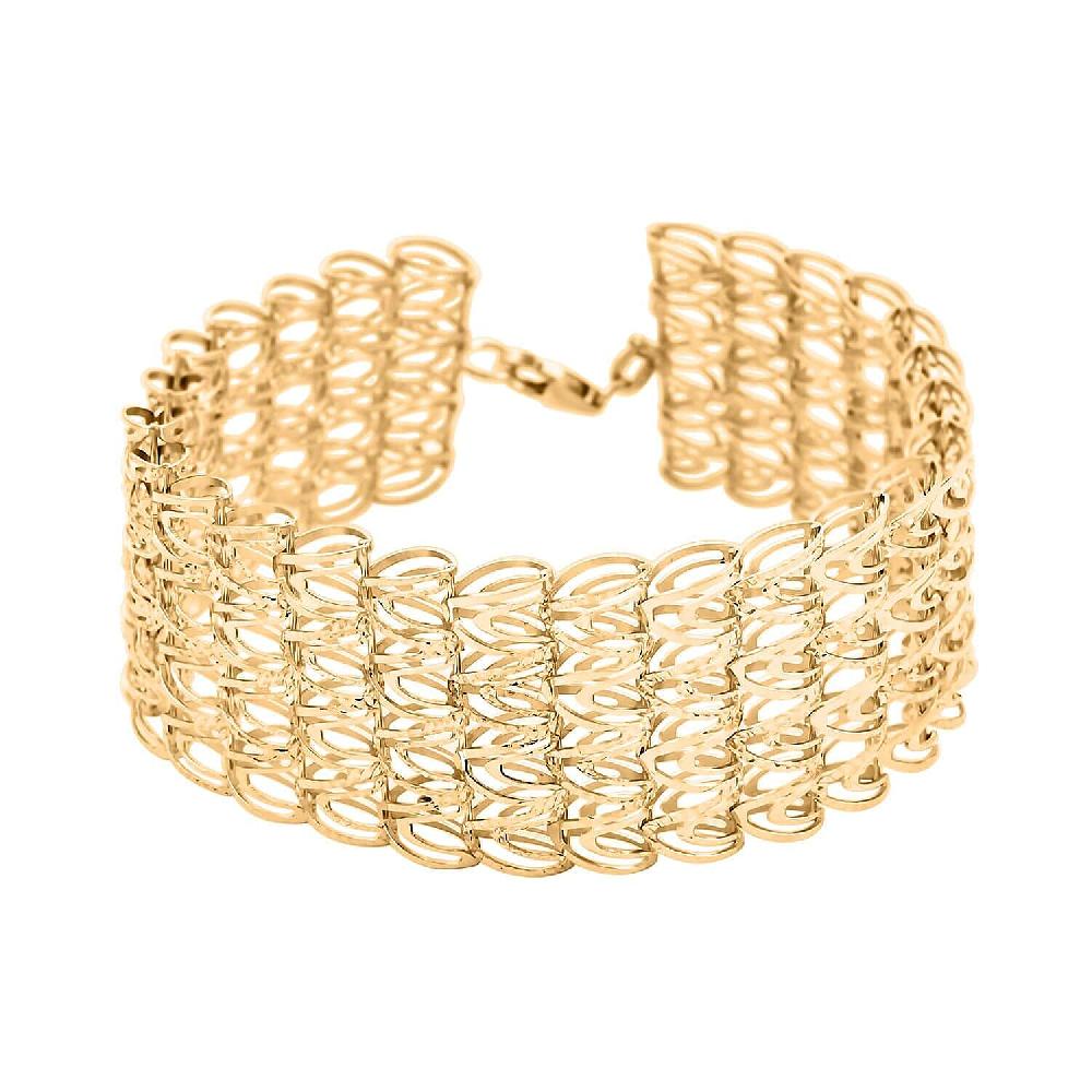 Stravaganza Italian 14K Yellow Gold Bracelet (7.50 In) 20.43 Grams