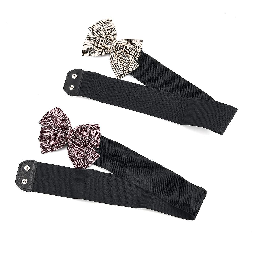 Tamsy Purple Extendable Belt with Resin Crystal
