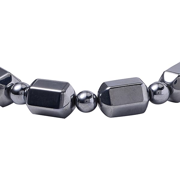Terahertz 113.65 Ctw Beaded Stretch Bracelet (6.5-7In)