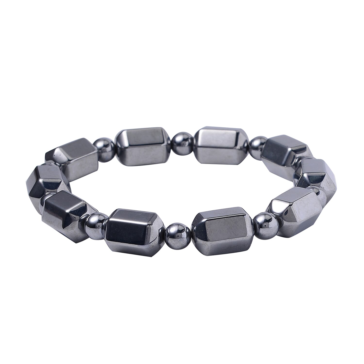 Terahertz 113.65 ctw Beaded Stretch Bracelet (6.5-7In)