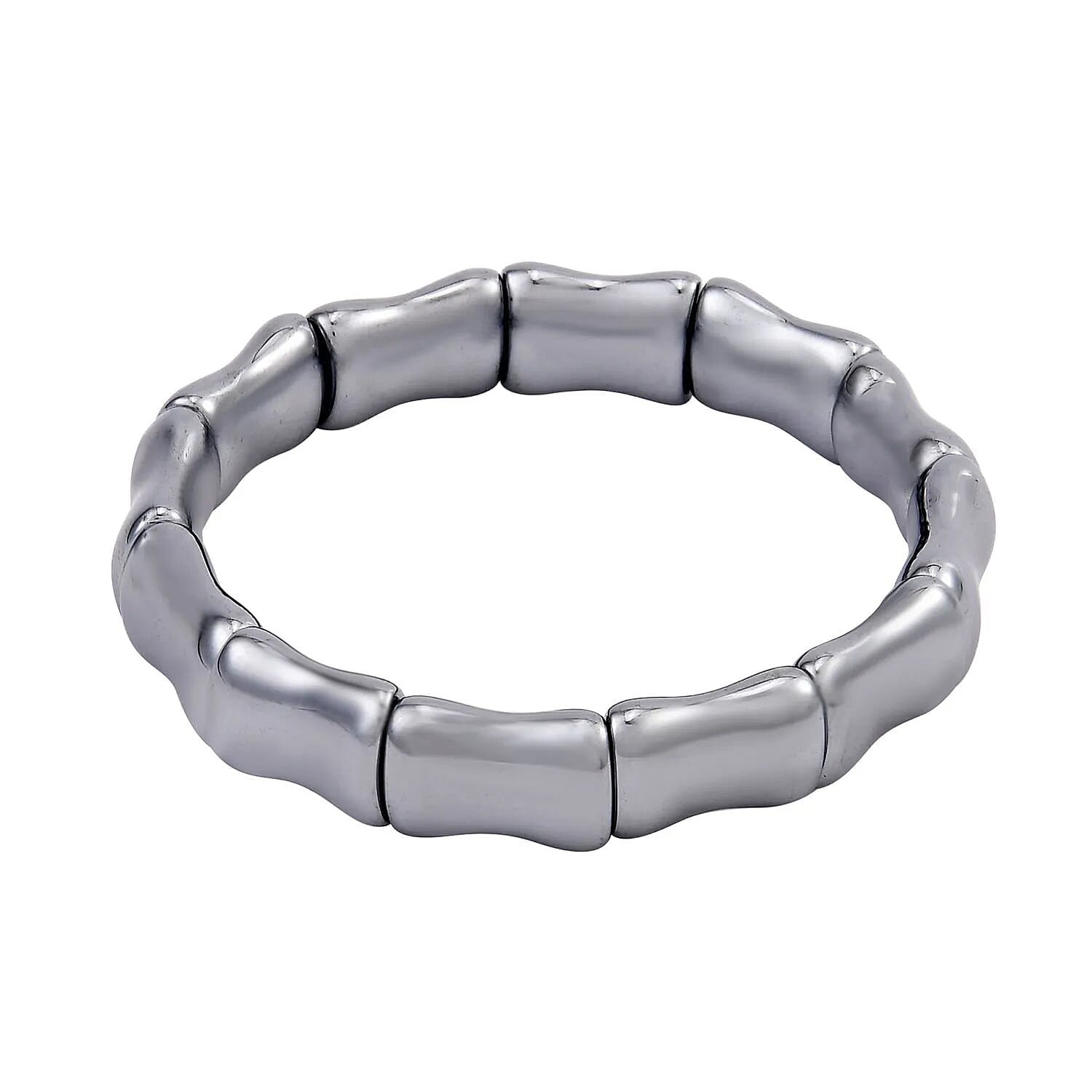 Terahertz 123.00 Ctw Bamboo Stretchable Bracelet