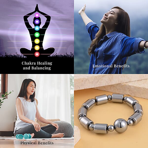 Terahertz 143.00 Ctw Beaded And Barrel Stretch Bracelet