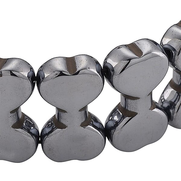 Terahertz 200.00 Ctw Carved Beaded Stretch Bracelet (7-7.5In)