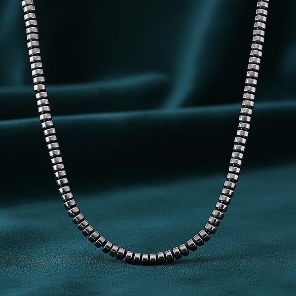 Terahertz 220.00 Ctw Beaded Necklace In Stainless Steel 20 Inches