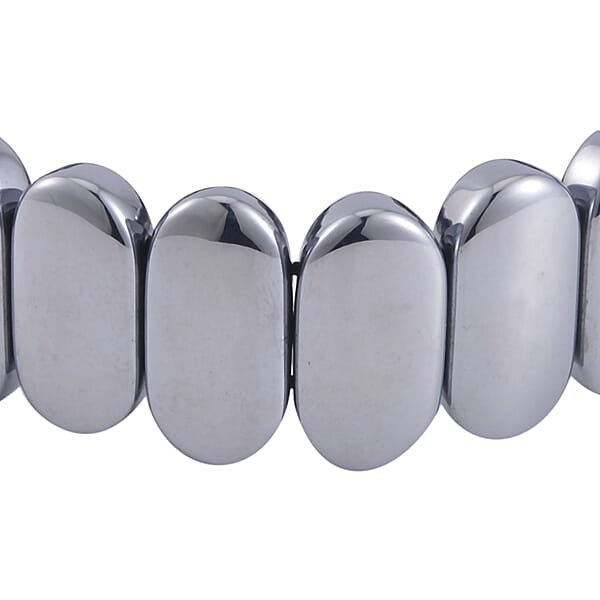 Terahertz 230.00 Ctw Oval Block Stretch Bracelet