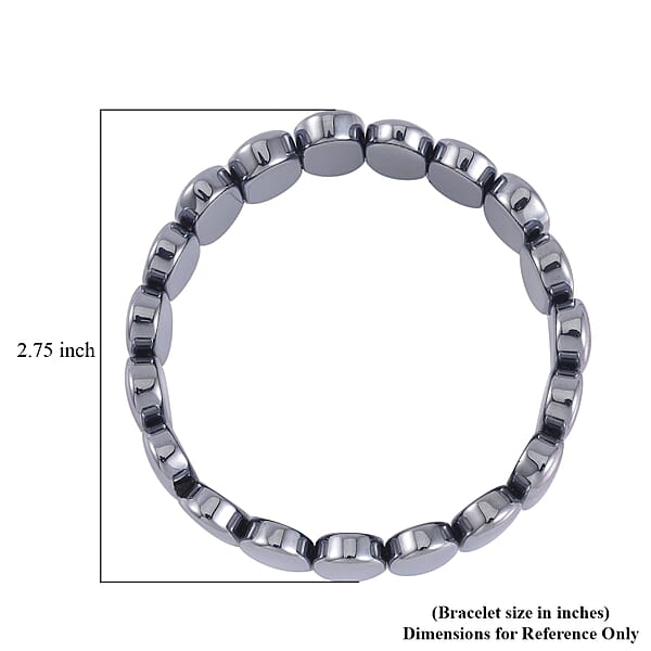 Terahertz 230.00 Ctw Oval Block Stretch Bracelet