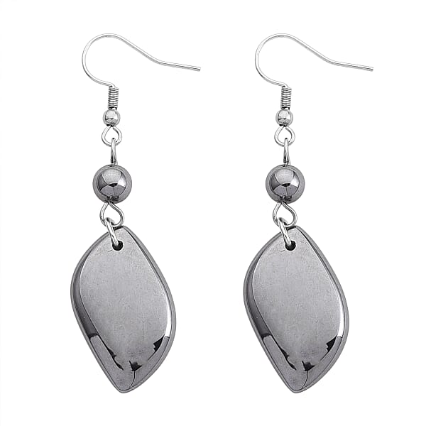 Terahertz 30.00 Ctw Fancy Teardrop Earrings In Stainless Steel