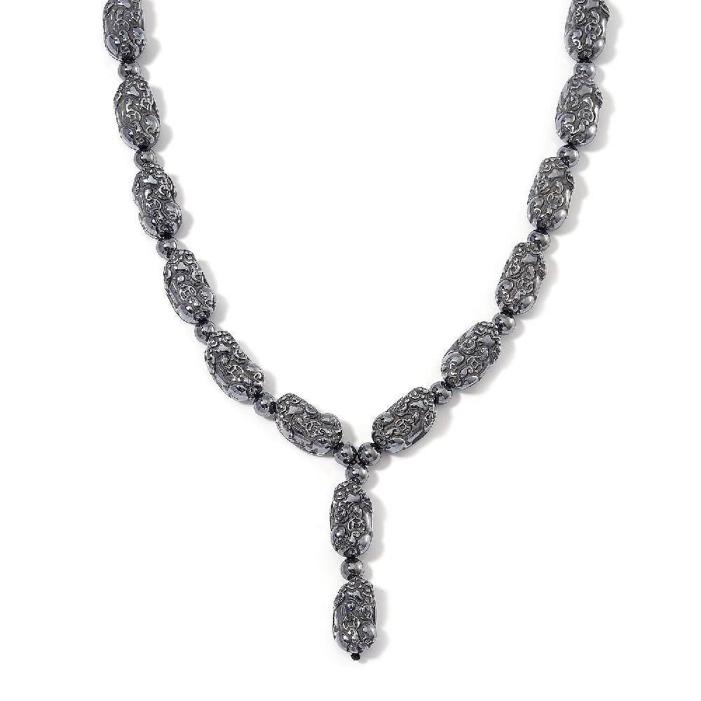 Terahertz 360.00 ctw Pixiu Carved Necklace in Stainless Steel 18-20 Inches