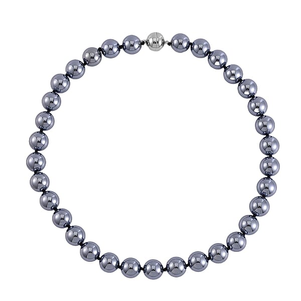 Terahertz 580.00 Ctw Beaded Necklace In Stainless Steel 20 Inches
