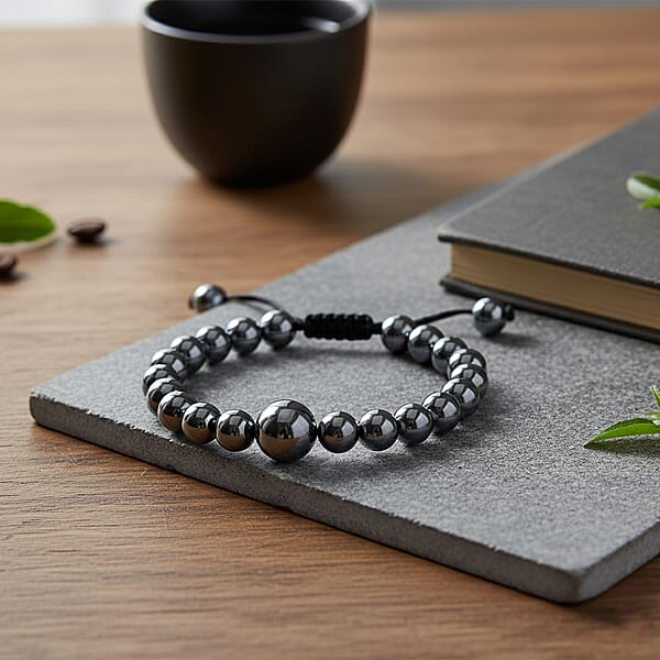 Terahertz 75.00 Ctw Beaded Stretch Bracelet